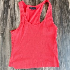 Red tank top